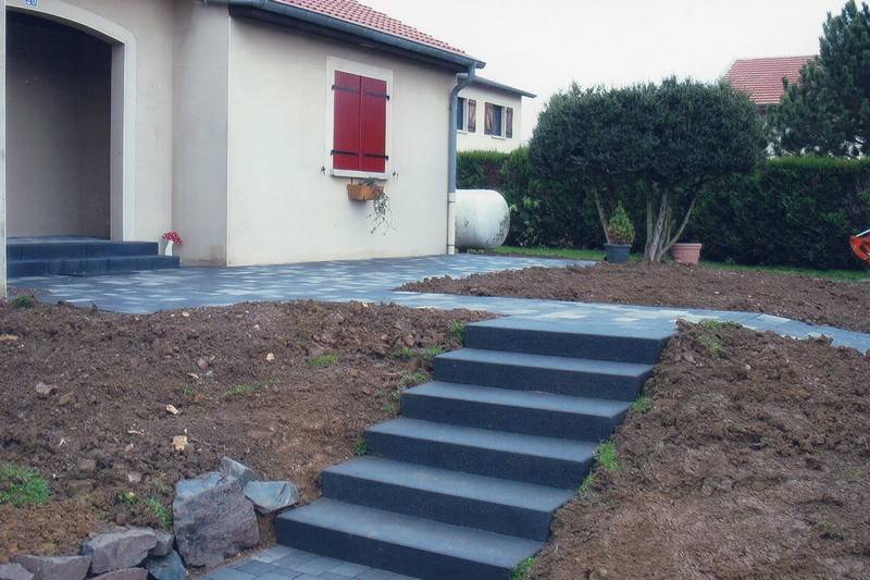 escalier en travaux