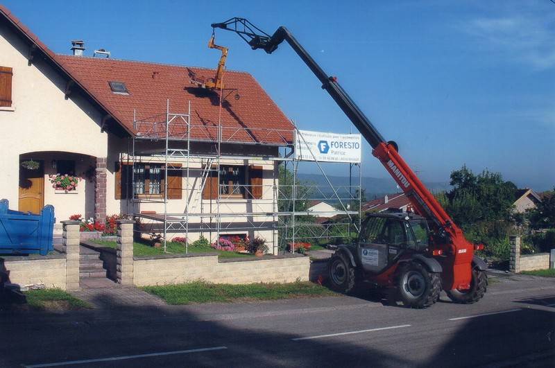 charpente en travaux