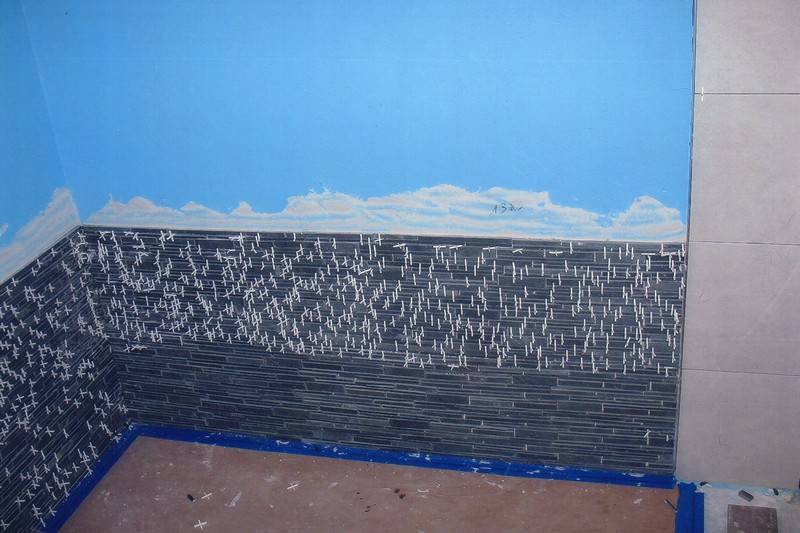 mur en travaux